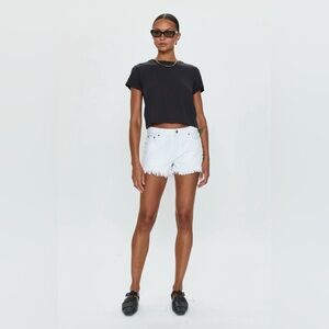 Pistola White Demin Short- low rise size 25